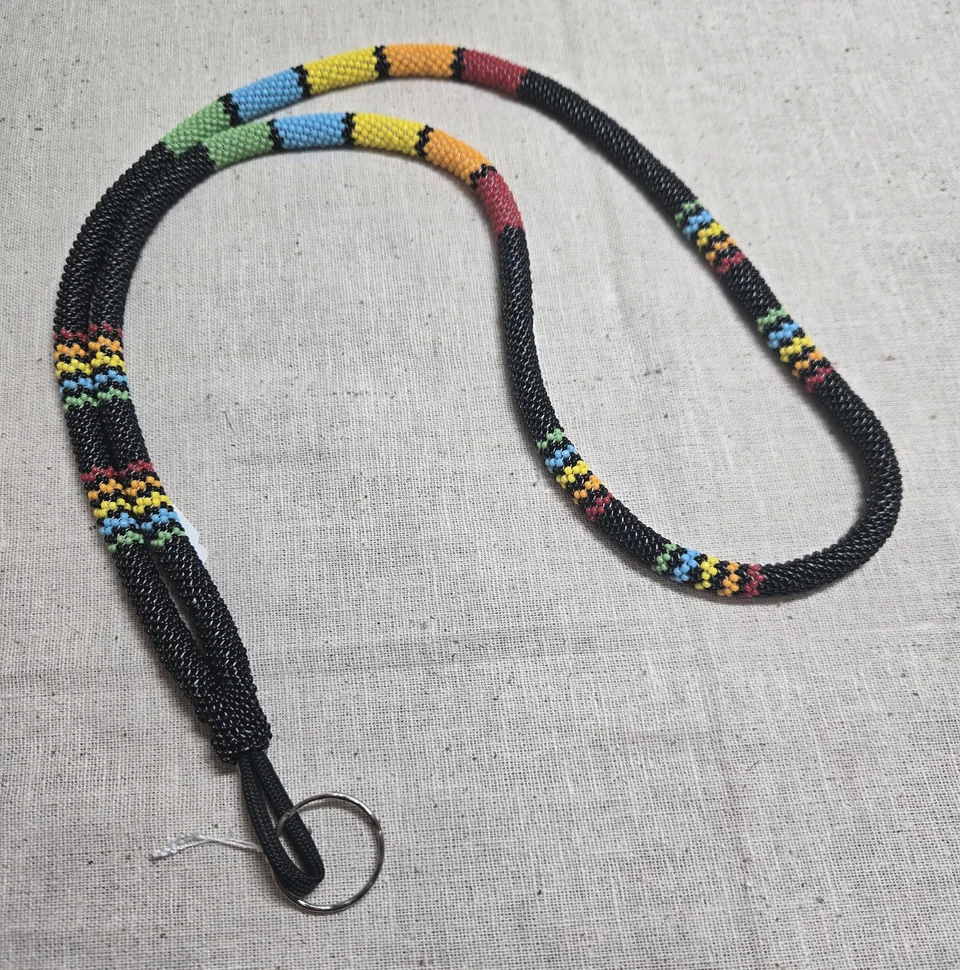Handmade Beaded Lanyard Necklace