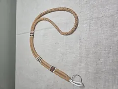 Beaded Lanyard in Rustic Brown Tones