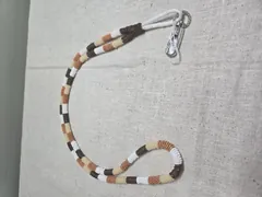 Beaded Lanyard in Rustic Earth Tones