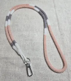 Blush Harmony Beaded Lanyard