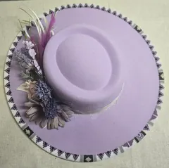Lavender Blossom Wide-Brim Hat