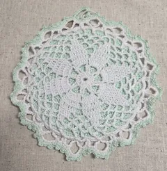 Mint Whisper Crochet Hot Pad