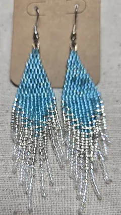 Ocean Mist Fringe Earrings