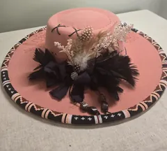 Sunset Bloom Wide-Brim Hat