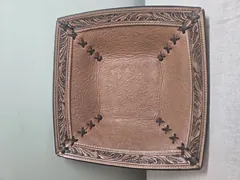 Western Elegance Leather Tray