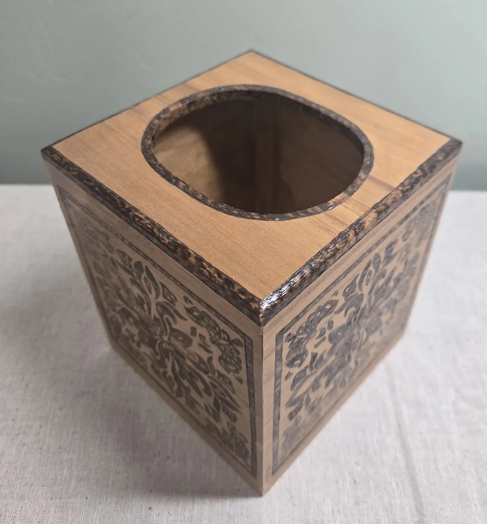 Rustic Bloom Tissue Box Cover